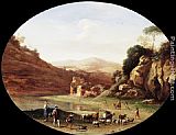 Valley with Ruins and Figures by Cornelis van Poelenburgh